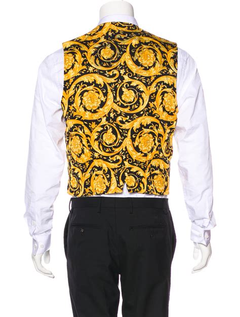 versace barock vest heren|Barocco Print .